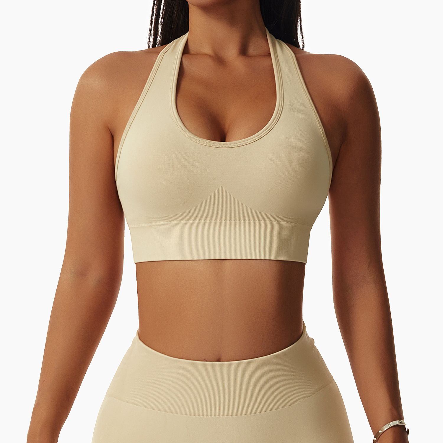 Hanging Neck Running Fitness Sports Yoga Bra