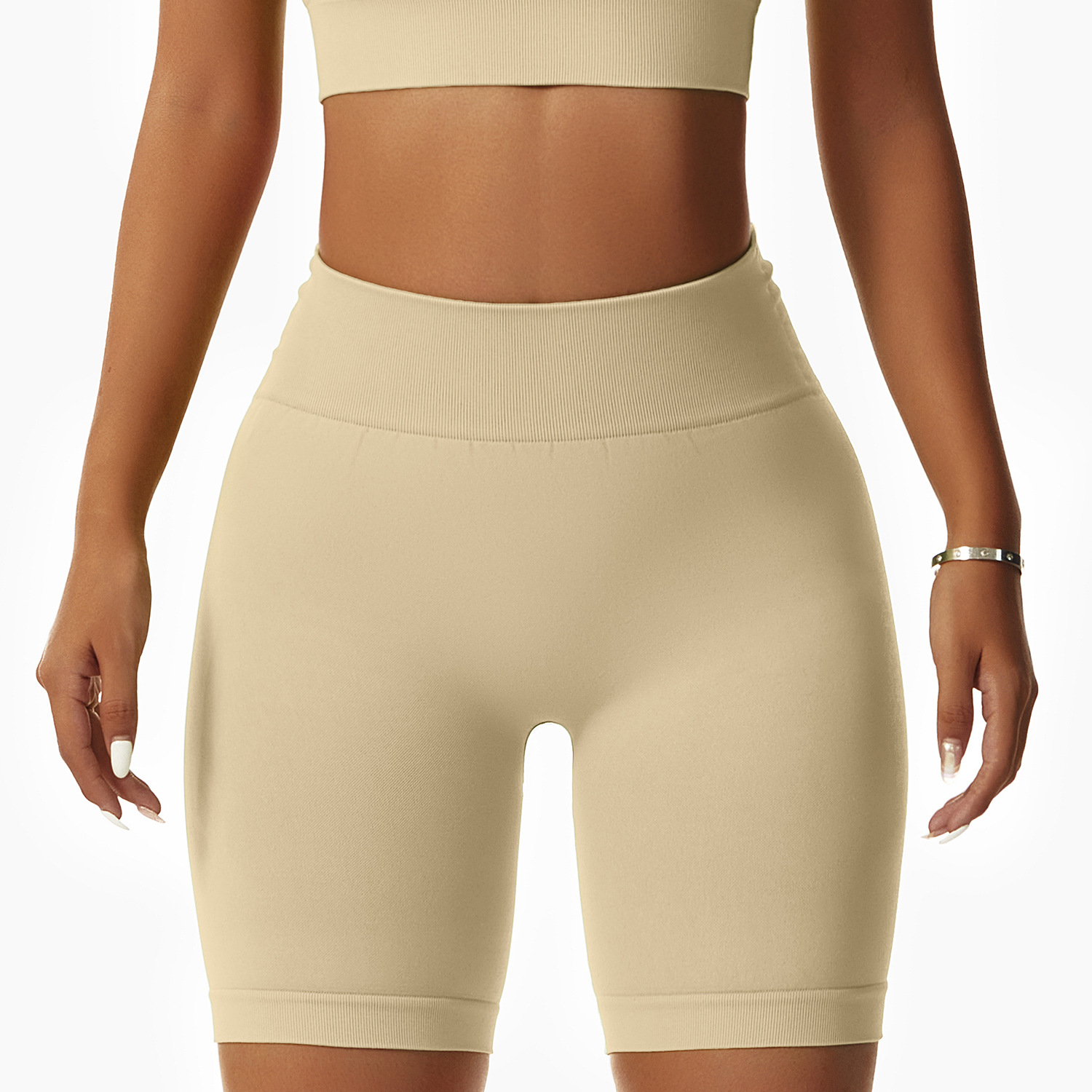 Seamless High Waist Running Fitness Yoga shorts