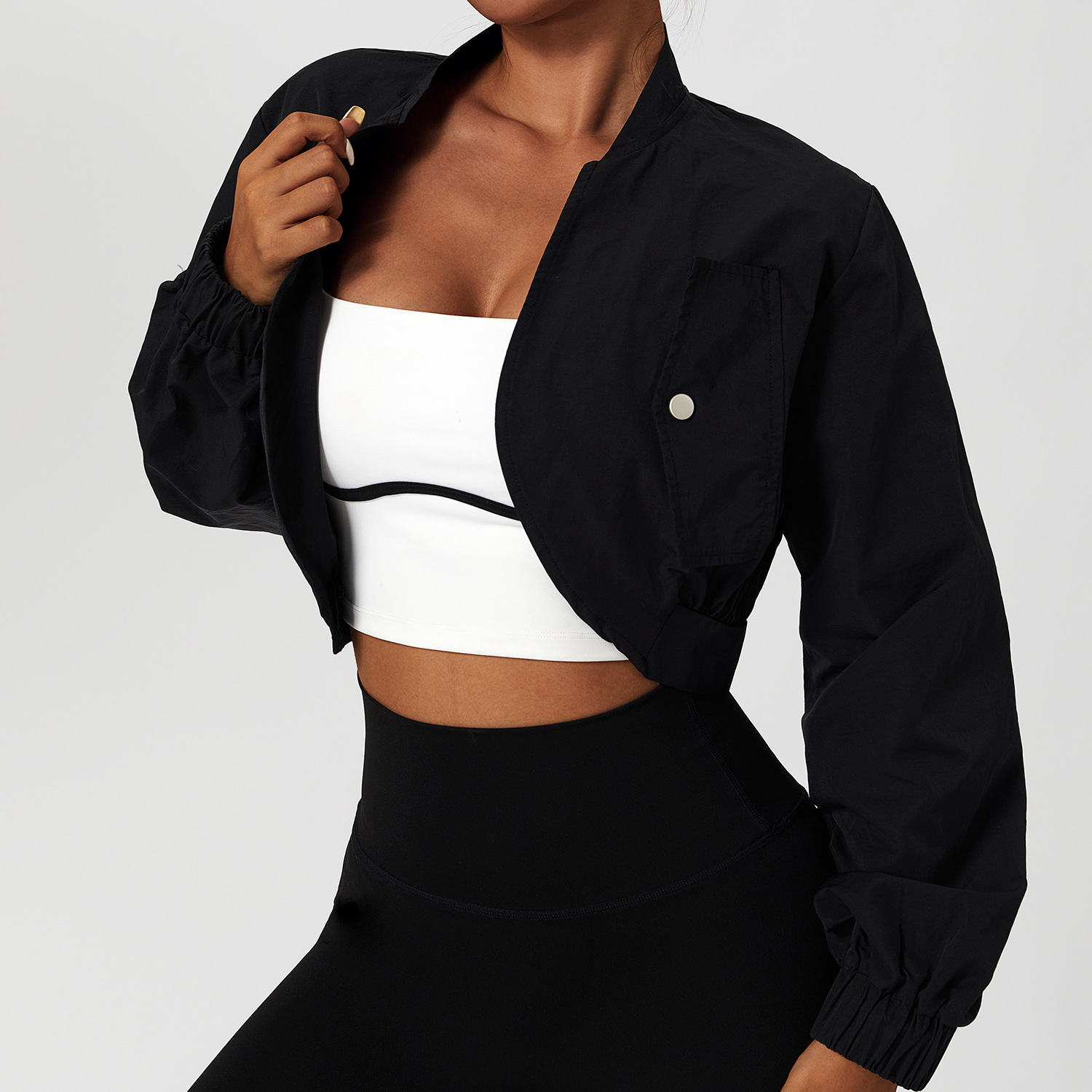 Long sleeved quick dry sports jacket