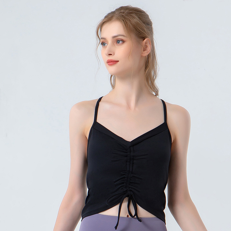 Yoga sports draw rope vest