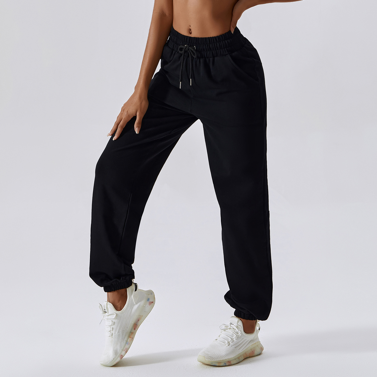 Waistband casual sports sweatpants