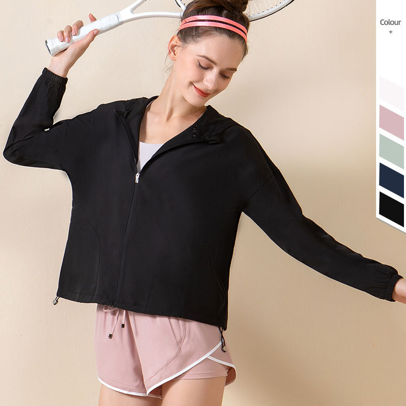 Quick Dry Sunscreen clothing Yoga sports coat