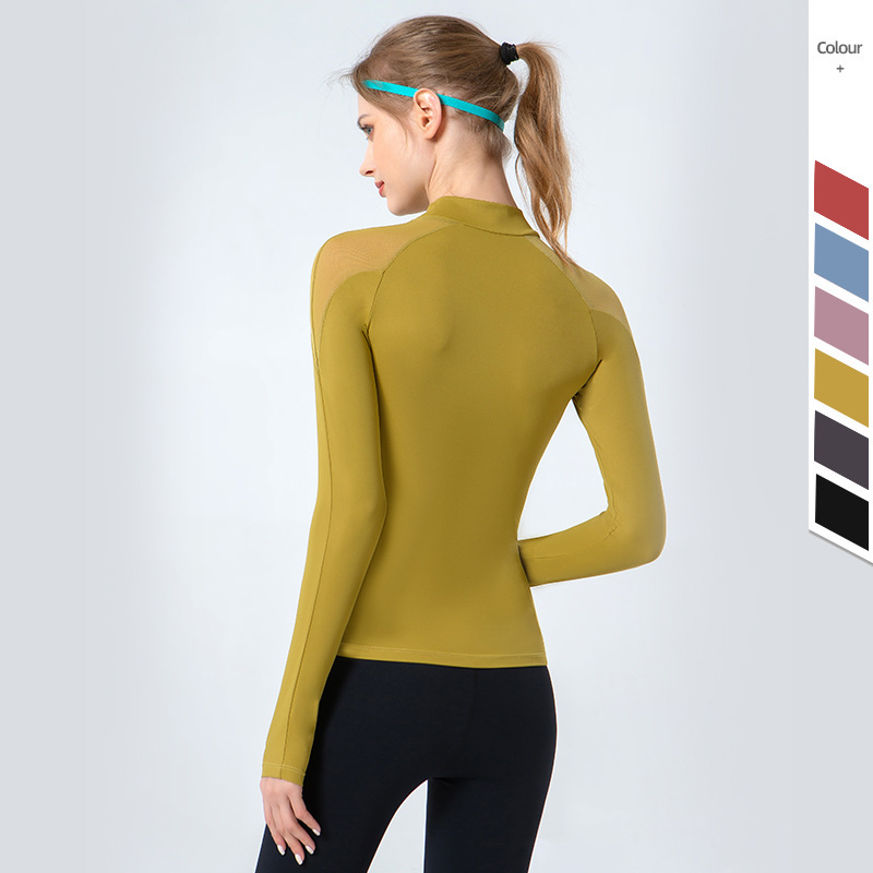 Mesh cloth Breathable Yoga Sports Long sleeves