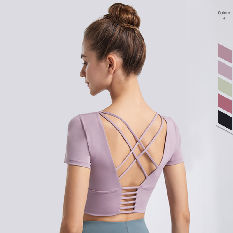 Yoga sports short sleeves