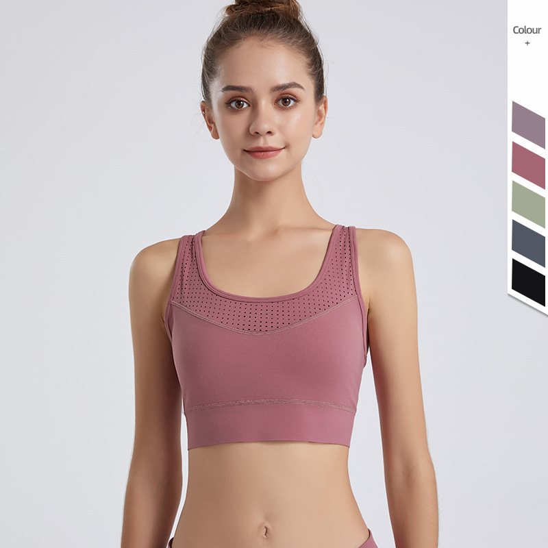 Breathable Mesh Yoga Fitness Sports Bra