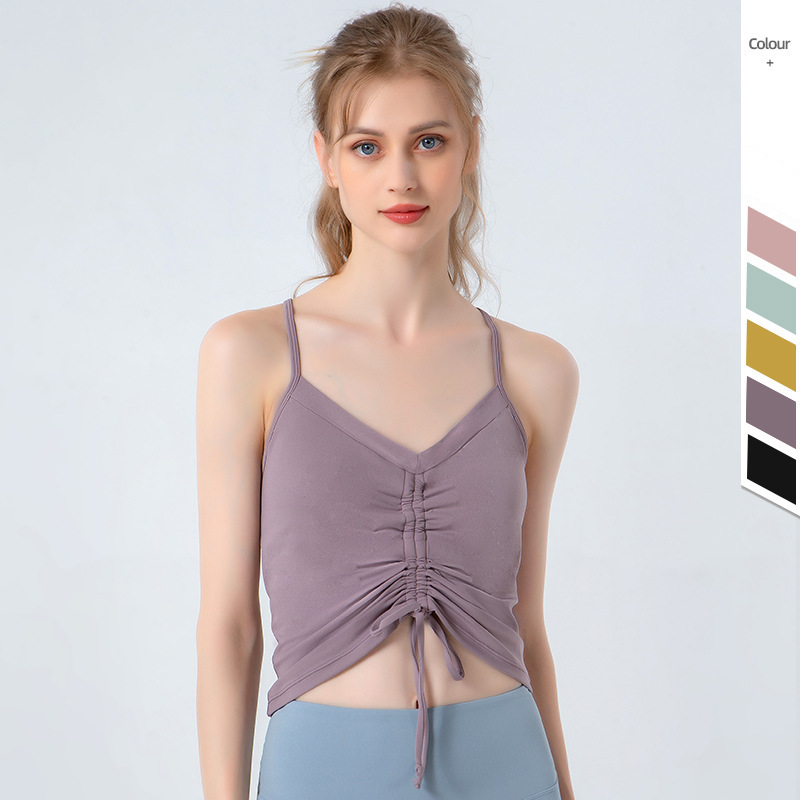 Yoga sports draw rope vest